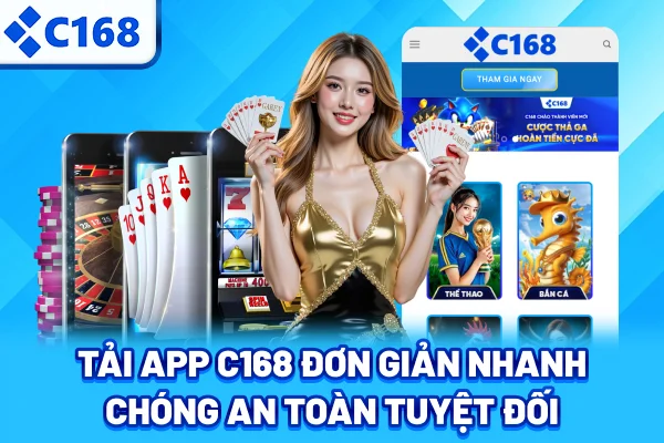 Tải app C168 đơn giản, nhanh chóng, an toàn tuyệt đối