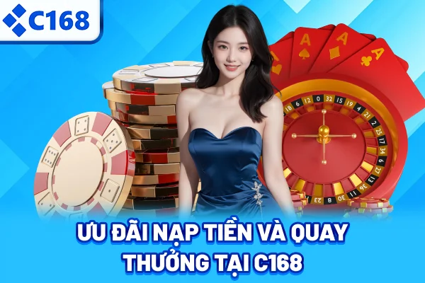 Ưu đãi nạp tiền và quay thưởng tại C168